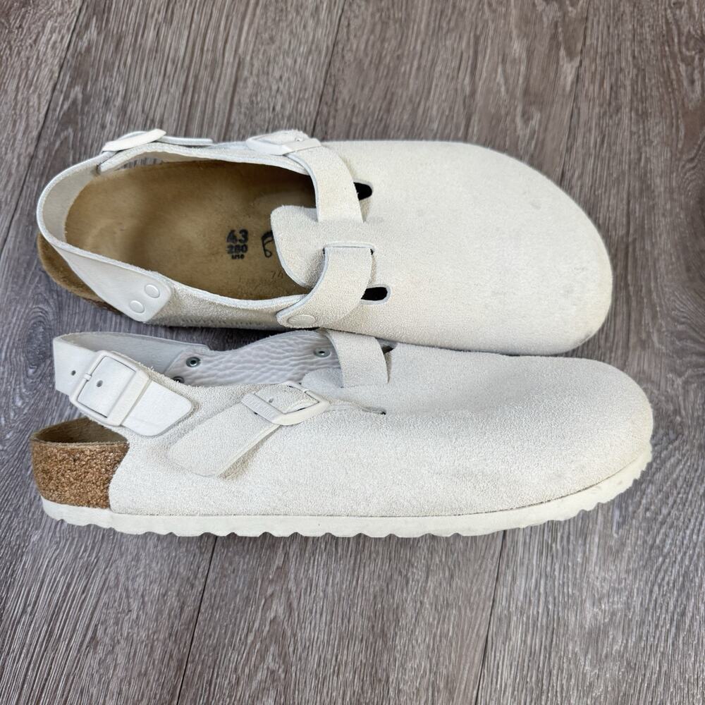 Birkenstock Tokio Suede Antique White Size 43 EU Men’s 10 - Picture 11 of 16